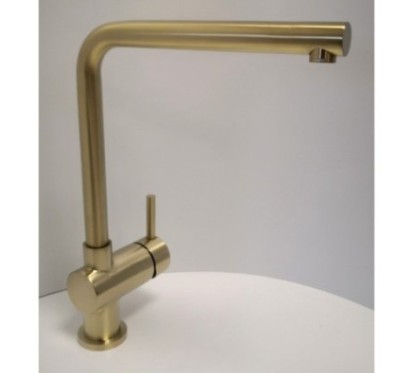 COLORADO miscelatore lavello cucina in acciaio inox dorato