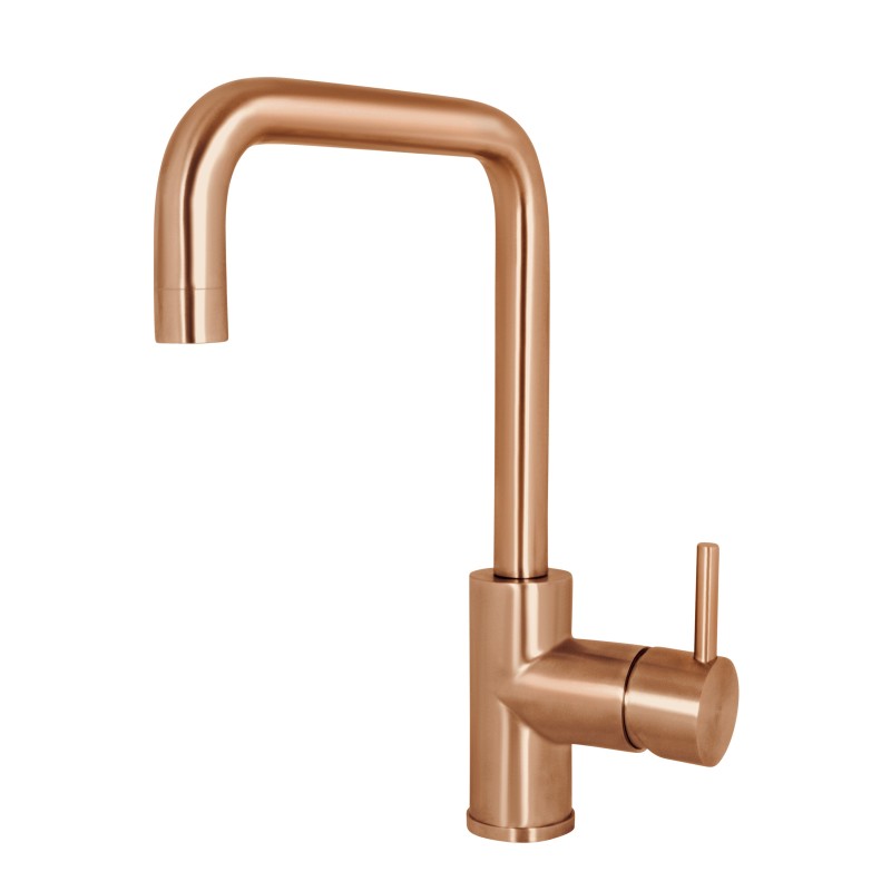 LINEAR miscelatore lavello in acciaio inox canna girevole finitura bronzato