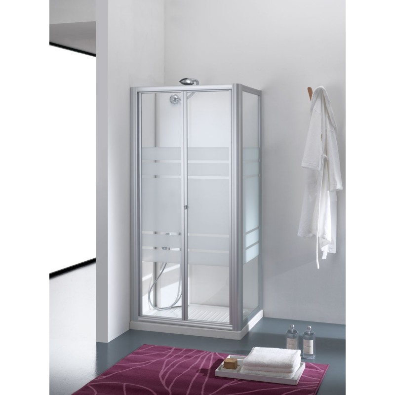 BOREAS 88/93 H180 profilo BIANCO pannello ACRILICO