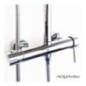 Set colonna doccia saliscendi marca AQUArelax modello Isla R m-mix.
