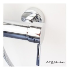 Set colonna doccia saliscendi marca AQUArelax modello Isla R m-mix.