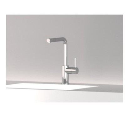 MICRON monocomando lavello cucina con doccetta estraibile  finitura cromo