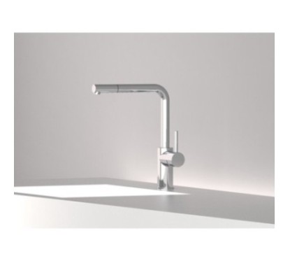 MICRON monocomando lavello cucina con doccetta estraibile  finitura cromo