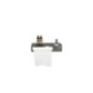 EDEN  mensola portasalviette con dosatore in PVC bianco L. 47 H.9 P.12cm