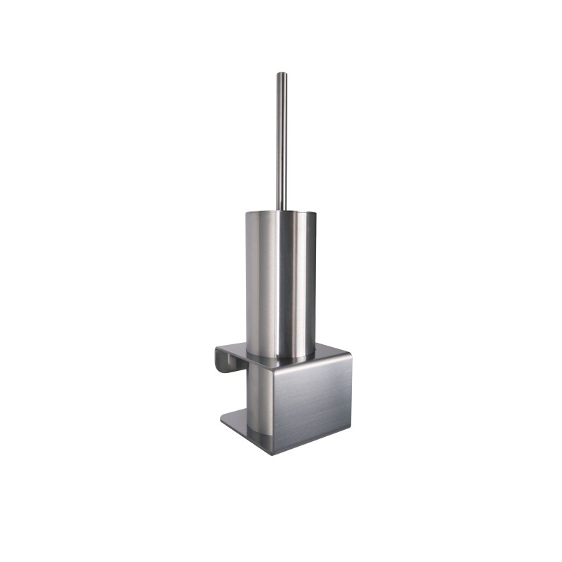 EDEN  portascopino in acciaio inox da parete
