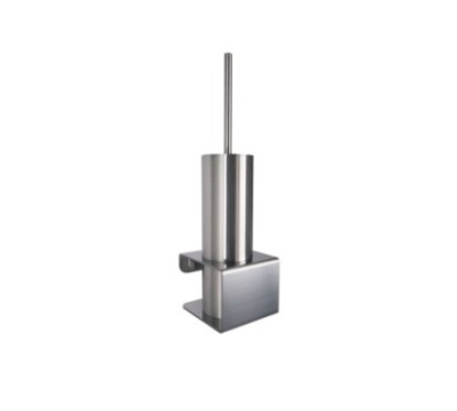 EDEN  portascopino in acciaio inox da parete