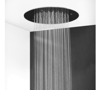 Soffione doccia ad  incasso tondo diam.300 in acciaio inox finitura satinato - circle 1602