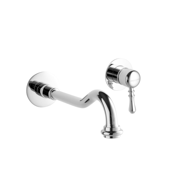 DALI' Monocomando lavabo a muro con canna mm 250 finitura cromo