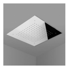 RAIN Soffione ad incasso quadro 400x400 in acciaio inox finitura super mirror