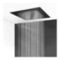 RAIN Soffione ad incasso quadro 500x500 in acciaio inox finitura super mirror