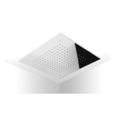 RAIN Soffione ad incasso quadro 500x500 in acciaio inox finitura super mirror