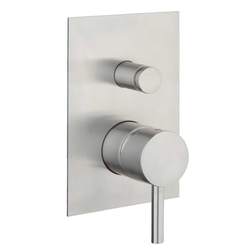DMB Miscelatore monocomando vasca-doccia incasso Inox 316L finitura lucido
