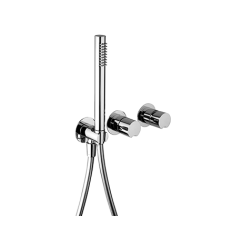 ARKA miscelatore per doccia incasso con leva deviatore a 2 uscite e kit doccia finitura cromo