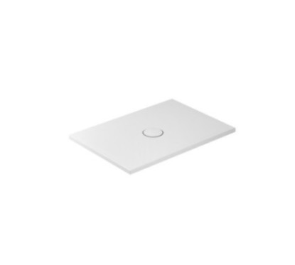 FOLIA Piatto doccia ceramica rettangolare cm. 90x100 finitura bianco altezza 3cm