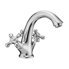 MAREA Monoblocco lavabo con scarico automatico finitura cromo vitone ceramico