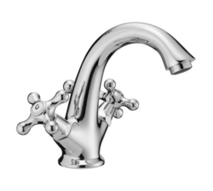 MAREA Monoblocco lavabo con scarico automatico finitura cromo vitone ceramico
