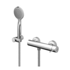 TRENDY Monocomando doccia esterno con kit doccia finitura cromo