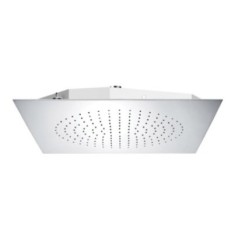 OCEANO Soffione a soffitto da incasso 400x400 in acciaio inox