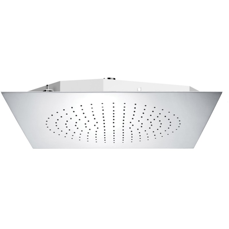 OCEANO Soffione a soffitto da incasso 400x400 in acciaio inox