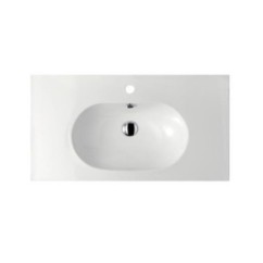 EDEN lavabo sospeso cm 90  monoforo+portasalviette frontale