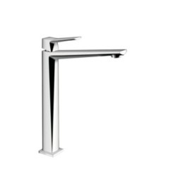 RUBINO monocomando lavabo alto senza scarico  finitura cromo