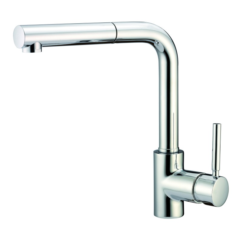 HARRY monocomando per lavello con doccia estraibile finitura brushed nickel