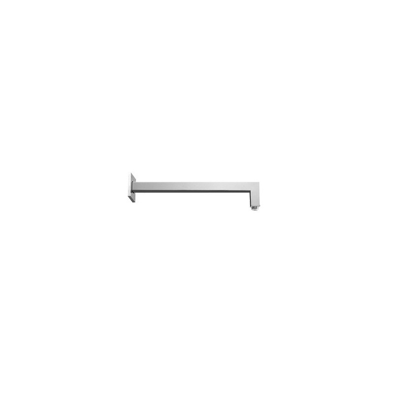 BAGNO ITALIANO Braccio doccia quadrato in ottone, lunghezza cm 35 finitura cromo