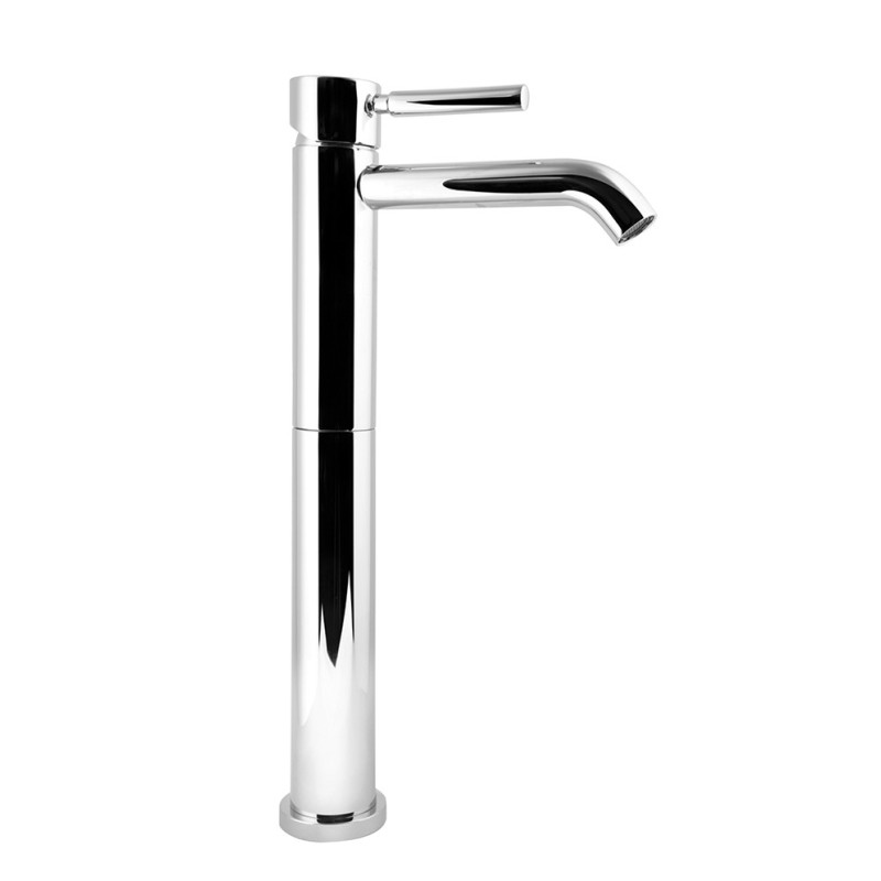 FORMA Monocomando lavabo alto con piletta click-clack finitura cromo