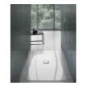 FOLIA Piatto doccia ceramica rettangolare cm. 140x70 finitura bianco altezza 3cm