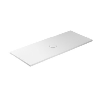 FOLIA Piatto doccia ceramica rettangolare cm. 140x70 finitura bianco matt altezza 3cm