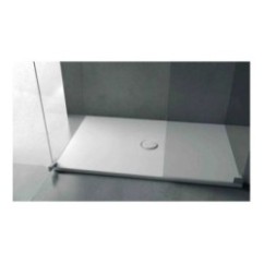 FOLIA Piatto doccia ceramica rettangolare cm. 120x80 finitura bianco altezza 3cm