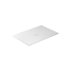 FOLIA Piatto doccia ceramica rettangolare cm. 120x80 finitura bianco matt altezza 3cm