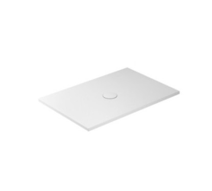 FOLIA Piatto doccia ceramica rettangolare cm. 120x80 finitura bianco matt altezza 3cm