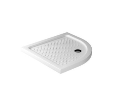 Piatto doccia semicircolare ceramica H6 - 1061 altezza 6cm