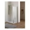 BLADY DOOR Porta a battente finitura cromo 70 cm trasparente (misura 66/71 h.185)