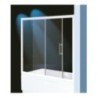 BLOOM BATH Sopravasca finitura argento satinato115 cm trasparente (misura 110/115 h.140)