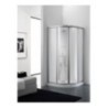 CORIAM Box doccia Circolare scorrevole finitura bianco 80 cm acrilico (misura 78/80-78/80 h.185 raggio 55)