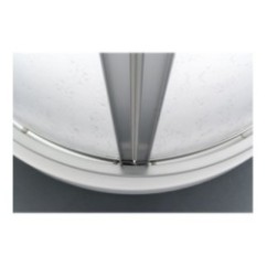 CORIAM Box doccia Circolare scorrevole finitura bianco 80 cm trasparente (misura 78/80-78/80 h.185 raggio 55)
