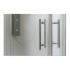 DIRK Box doccia Angolare scorrevole finitura argento satinato 70-100 cm serigrafato (misura 68/71-97/100 h.195)