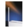 FLIPPER1 coprivasca 1 anta finitura argento satinato 85 cm trasparente (misura 85 h.140)