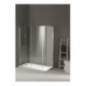 MOD1 Box doccia laterale fisso e porta battente cm 70x170 cristallo 6mm traparente argento satinato (68/70-168/170 h.200)