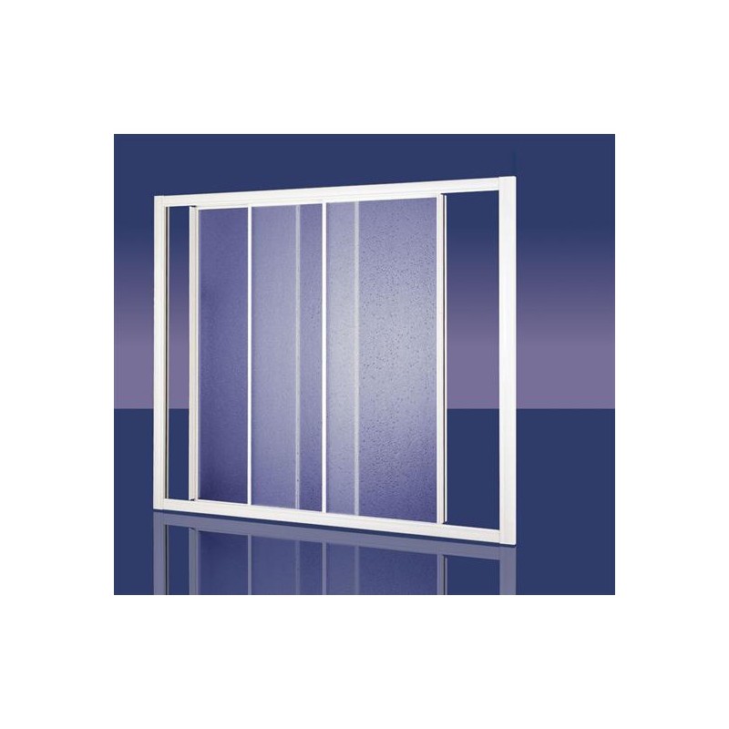 ORION BATH Sopravasca finitura argento satinato 165 cm trasparente (misura 160/165 h.140)