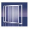 ORION BATH Sopravasca finitura argento satinato 165 cm trasparente (misura 160/165 h.140)
