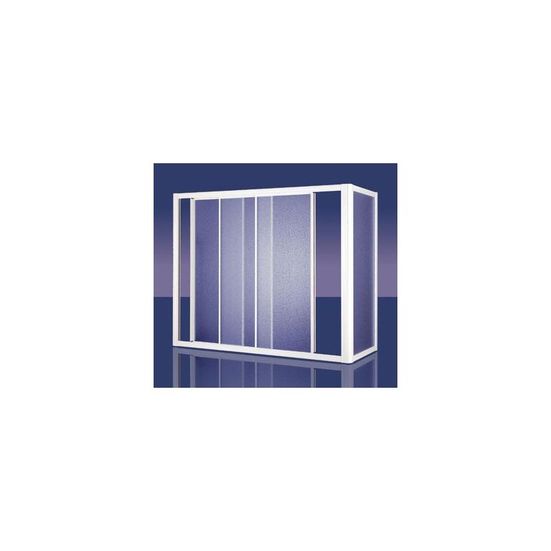 ORION BATH Sopravasca finitura argento satinato 175 cm trasparente (misura 170/175 h.140)