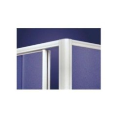 ORION BATH Sopravasca finitura argento satinato 180 cm trasparente (misura 175/180 h.140)