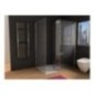 PANORAMA 2 Pareti doccia fissa per Box Doccia cm90x200h-cm70/30x200h finitura argento satinato (88/90-68/70+30 h.200)