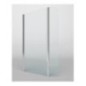 PANORAMA Parete doccia fissa con volet per Box Doccia cm 68/70+30 finitura cromo (misura 68/70+30 h.200)