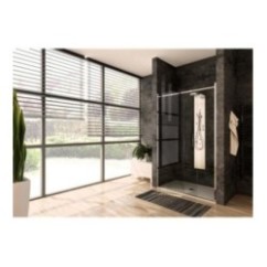 QUBO Porta doccia 120 cm finitura cromo lucido (misura 117/120 h.195)