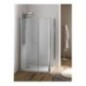 SIRIO DOOR Porta battente finitura bianco 130 cm trasparente (misura 125/130 h.195)