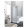 TAKO Box doccia Circolare scorrevole finitura bianco 90 cm trasparente (misura 88/90-88/90 h.195)